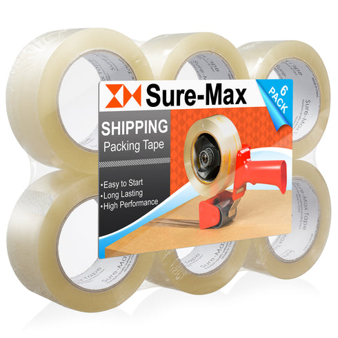 Premium Carton Packing Tape 2.0 mil 330 Feet (110 yards) - Clear